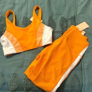 Orange Workout Set NWT